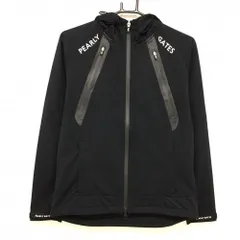 パーリーゲイツ 2022年モデル ジップ パーカー ロゴ ハート ブラック 0