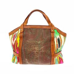 PRADA プラダ クリアトートバッグ ベネチア総柄 ビニール×レザー