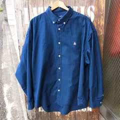 【GAP】The Big Shirt ギャップ オックスフォード ビッグシャツ 紺 無地 XL