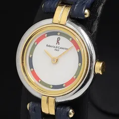 稼働 ロベルタ ディ カメリーノ 腕時計 シェル文字盤 8Pストーン 198 腕時計