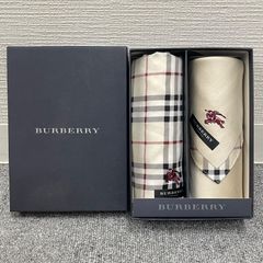 【NPA】未使用品 Burberry バーバリー ハンカチ 2枚