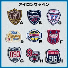 アイロンワッペン◇9種◇1点￥354◇アメカジ◇ヴィンテージ風デザイン◇リメイク◇カスタム素材◇