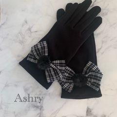 グローブ　手袋　リボン　ハンドメイド