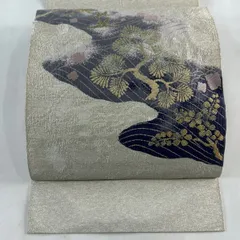 名古屋帯 羽ばたく鳥 織柄 金彩 素敵なデザイン 九寸 正絹 U-3371 名古屋帯 羽ばたく鳥 織柄 金彩 素敵なデザイン 九寸 正絹 U-3371