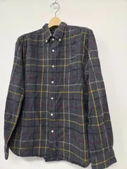 BEAMS+ ビームスプラス チェックネルシャツ Lサイズ 日本製 コットン100% グレー系