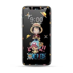 iPhone 14 Plus / iPhone 13 Pro Max 用 ガラスフィルム 液晶保護フィルム アニメ ワンピース 硬度9H 飛散防止 指紋防止 耐衝撃 ラウンドエッジ加工 キャラクター 3D 強化 保護 フィルム