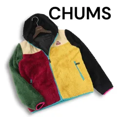 CHUMS チャムス 秋冬 2WAY リバーシブル★ ボア フリース エルモ フーディー ジャケット パーカー Sz.L レディース