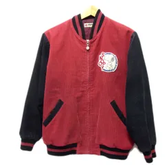 レア VINTAGE●PEANUTS SNOOPY FAMILIAR スヌーピー スタジャン アワード ジャケット コーデュロイ レディース Mサイズ 中綿入り オールド