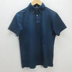 G■アディダス/adidas GOLF 半袖BDポロシャツ/ゴルフウェア【M】紺系/men's/67【中古】■