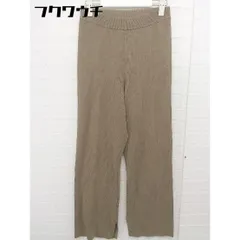◇ Simplicite シンプリシテェ ウエストゴム　ストレッチ　スリット パンツ ブラウン レディース 【中古】 【1106020009043】