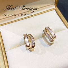 ピアス レディース フープフックピアス 人気 リング 貝殻 女性 誕生日プレゼント 記念日