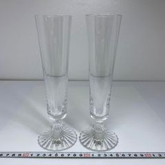 マイセンクリスタル シャンパングラス ペア 2000年ミレニアム記念 