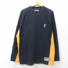 XL/古着 アバクロンビー 長袖 Tシャツ メンズ ワンポイントロゴ ラグラン 大きいサイズ コットン Vネック 黒他 ブラック 25jun23 中古