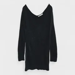 M.deux ドルマンニット Mサイズ 中古 ブラック 背面がオシャレ