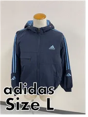 adidas　アディダス　マウンテンパーカー　ブルゾン　ダウンジャケット　ネイビー　L