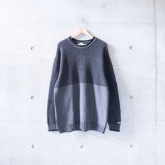 drestrip ドレストリップ モヘアウールアルパカニット ブラック×グレー 