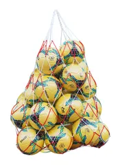 サッカー ボールバッグ 10-15個入り ボールネット 大容量 ボール収納バッグ サッカー/バスケット/バレーボール入れ袋 メッシュ スポーツバッグ 網袋 フットサル用バッグ ジュニア 学校 部活 試合 練習 運動用品 軽量 丈夫 持ち運び便利