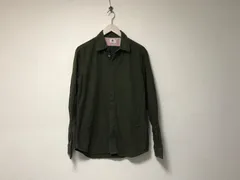 本物ポールスミスPS PAULSMITHコットンドレス長袖ネルシャツメンズサーフアメカジミリタリーストリートスケーターワークビジネススーツモードドレスゴルフカーキL