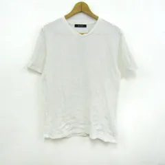 ナノユニバース 半袖Ｔシャツ コットン100% ブランド トップス 白 メンズ Lサイズ ホワイト nano universe 【中古】