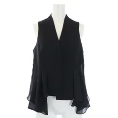 アレキサンダーワン ALEXANDER WANG ベスト ジレ 裾フレア シアー 0 XS 黒 ブラック /TKのサムネイル