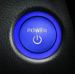 KURT ECP トヨタ プリウス/PRIUS 60系 エンジン スタートボタン スイッチカバー 専用設計 純正交換 内装 アクセサリー ドレスアップ カスタム品( ブルー)