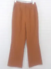 ◇ tiptop ティップトップ センタープレス フレア パンツ サイズ M オレンジ ブラウン系 レディース P  【1301160014753】