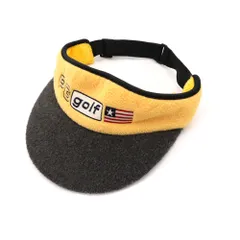 パーリーゲイツ ゴルフ フリース サンバイザー FR イエロー PEARLY GATES GOLF メンズ