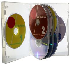 オーバルマルチメディア 27mm厚8枚収納トールケース クリア 1個配送