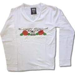 アウトレット在庫処分セール HPP お兄系 メンズ 長袖 Tシャツ ファッション トップス カットソー 薔薇＆銃柄 細身/ bia351