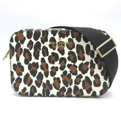 ケイトスペード ショルダーバッグ レオパードプリント PVC カメラバッグ 斜め掛け KI377 250 (クリームマルチ) アウトレット レディース