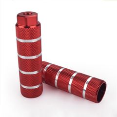 外径2.8cm ハブステップ 自転車ペダル 全長10cm 自転車ペグ ギヤガード 自転車フットペグ アル ミ合金製 2本セット 耐久性 滑り止め加工 自転車ステップ バイク アシスト Joebo 取り付け簡単 二人乗り禁止