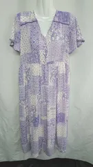 ◇ ⊂ Sonny Label サニーレーベル 花柄 半袖 マキシ ワンピース サイズM パープル系 レディース E  【1408220068326】