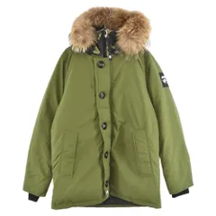 A BATHING APE (アベイシングエイプ) ファーフード付きカモフラ切替ジップアップダウンジャケット カーキ 001HJF802010Xのサムネイル