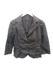 ブリジット BRIGITTE ジャケット テーラード 七分袖 9 黒 /DH27 ●