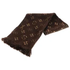 LOUIS VUITTON (ルイヴィトン) モノグラム エシャルプ ロゴマニア シャイン マロン マフラー M71383 ブラウン
