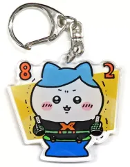【中古】キーホルダー 爆豪勝己×ハチワレ(8：2ぼうや) アクリルキーホルダー 「僕のヒーローアカデミア×ちいかわ なんか小さくてかわいいやつ POP UP STORE」