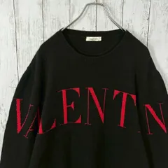 【美品✨】VALENTINO カシミヤ　ニット　XL　ビッグロゴ　QR確認済