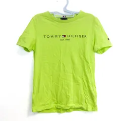 トミーヒルフィガー 半袖Ｔシャツ コットン100% ロゴ ブランド トップス キッズ 男の子用 122サイズ きみどり TOMMY HILFIGER 【中古】
