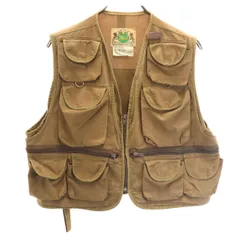 VINTAGE ヴィンテージ 80s ベスト L ベージュ系 メンズ 古着