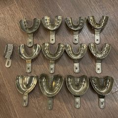 ＊美品 歯科 三金印象用トレー 13個セット