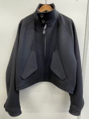 ■美品 THE RERACS ザ リラクス ハリントンジャケット コート レディース 38 黒 24FW-REJK-200L-J ショート丈 完売品 中古□■