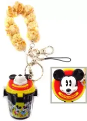 【中古】ストラップ(キャラクター) ミッキー(ポップコーンバケット/ブラック) キーチェーンストラップ 「ディズニー」 東京ディズニーリゾート限定