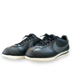 27cm NIKE CLASSIC CORTEZ LEATHER スニーカー ブラック