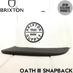 スナップバックキャップ 帽子 BRIXTON ブリクストン OATH III SNAPBACK 10777 BKOFF 日本代理店正規品 日本限定カラーのサムネイル