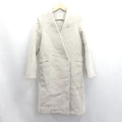 ◇ ⊇ UNITED TOKYO ユナイテッドトウキョウ 長袖 ウールコート サイズ1 アイボリー系 レディース E  【1504240001180】