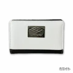 【専用ページ】umbro スクエアメタル 二つ折L字ファスナー財布 スポーツ アンブロ ブラック/ホワイトのサムネイル