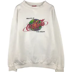 古着 90年代 COCA-COLA コカコーラ プリント アドバタイジング スウェットシャツ トレーナー USA製 メンズL相当 ヴィンテージ/eaa589910