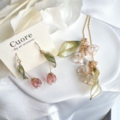 【大人気！Cuoreはじめましてさんにも！】お得な2点set 福袋 チューリップ 春色の鈴蘭 ピアス/イヤリング