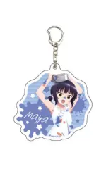 【中古】キーホルダー マヤ 「ご注文はうさぎですか? BLOOM ポップアップストア in ゲーマーズ アクリルキーホルダー 01.ペインターver.(描き下ろしイラスト)」