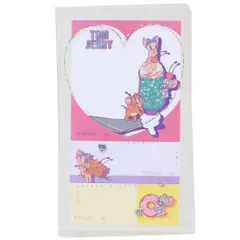 【メール便】トム＆ジェリー 付せん カバー付き付箋 COLORFUL SWEETS ピンク ワーナーブラザース カミオジャパン 新学期準備文具 キャラクター グッズ 